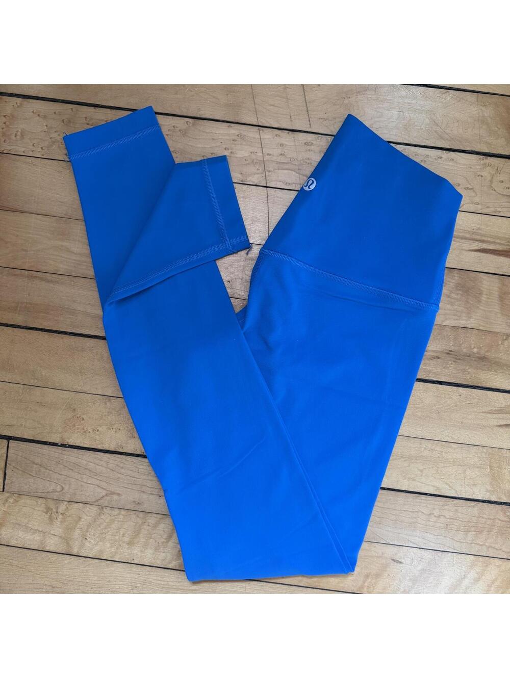 Lululemon High Rise Leggings Blue Size 4 Full Length Yoga Athletic Pants